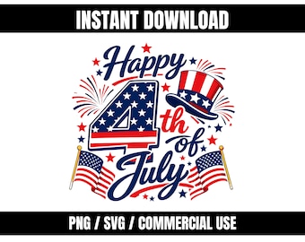 Design de camiseta retrô americana com estampa para o 4 de julho (Download Digital)