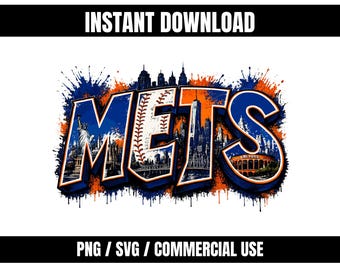 Mets PNG SVG | Arquivo para impressão por sublimação com fundo transparente | Download instantâneo