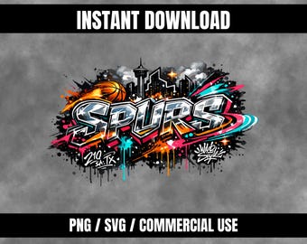 Spurs PNG SVG | Arquivo para impressão por sublimação com fundo transparente | Download instantâneo