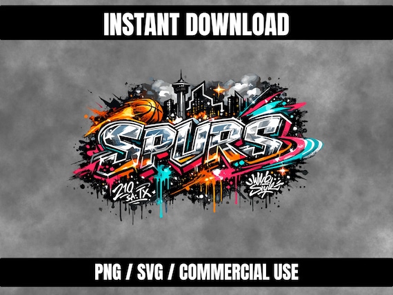 Spurs PNG SVG | Sublimation print File transparent background | Instant download