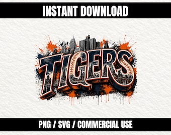 Tigres PNG SVG | Arquivo para impressão por sublimação com fundo transparente | Download instantâneo