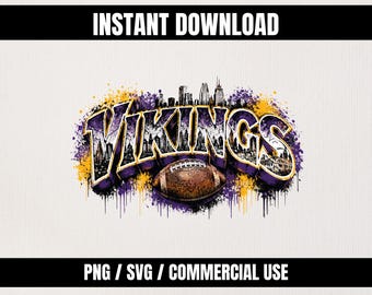 Vikings PNG SVG | Arquivo para impressão por sublimação com fundo transparente | Download instantâneo