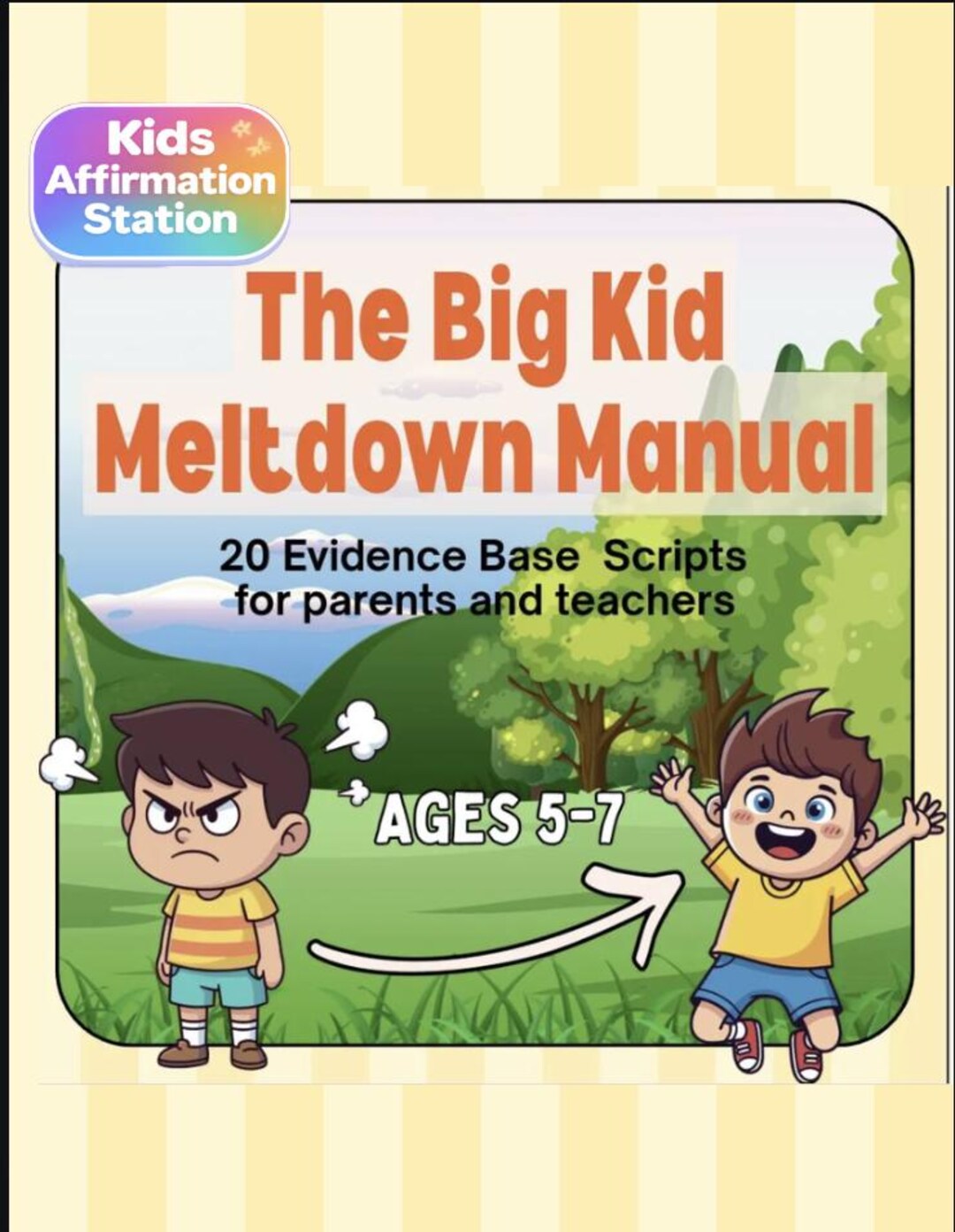 The Big Kid Meltdown Manual: 20 Parenting Scripts for Ages 5-7 - Etsy