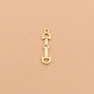 Enkel hästberlock med slät stångdetalj för västerländska smycken och tillverkning av hästälskarhalsband 7 x 29 mm