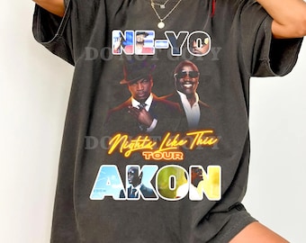 2008 AKON KONVICTED Tour Tee 2000s Y2K Hip Hop Rap Music T-shirt