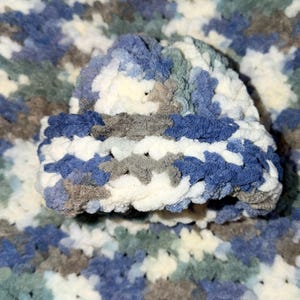 Conjunto de manta y gorro para bebé, tejido a mano, de poliéster de felpa, regalo para recién nacido