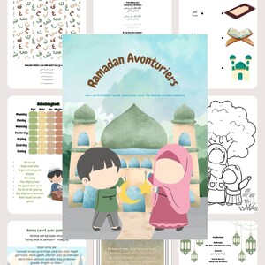 Ramadan Activiteitenboek voor Kinderen / Printbaar A4 PDF / 34 Leerzame & Leuke Pagina’s imagen 3