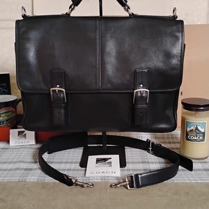 Vintage Coach Leather Briefcase - Etsy