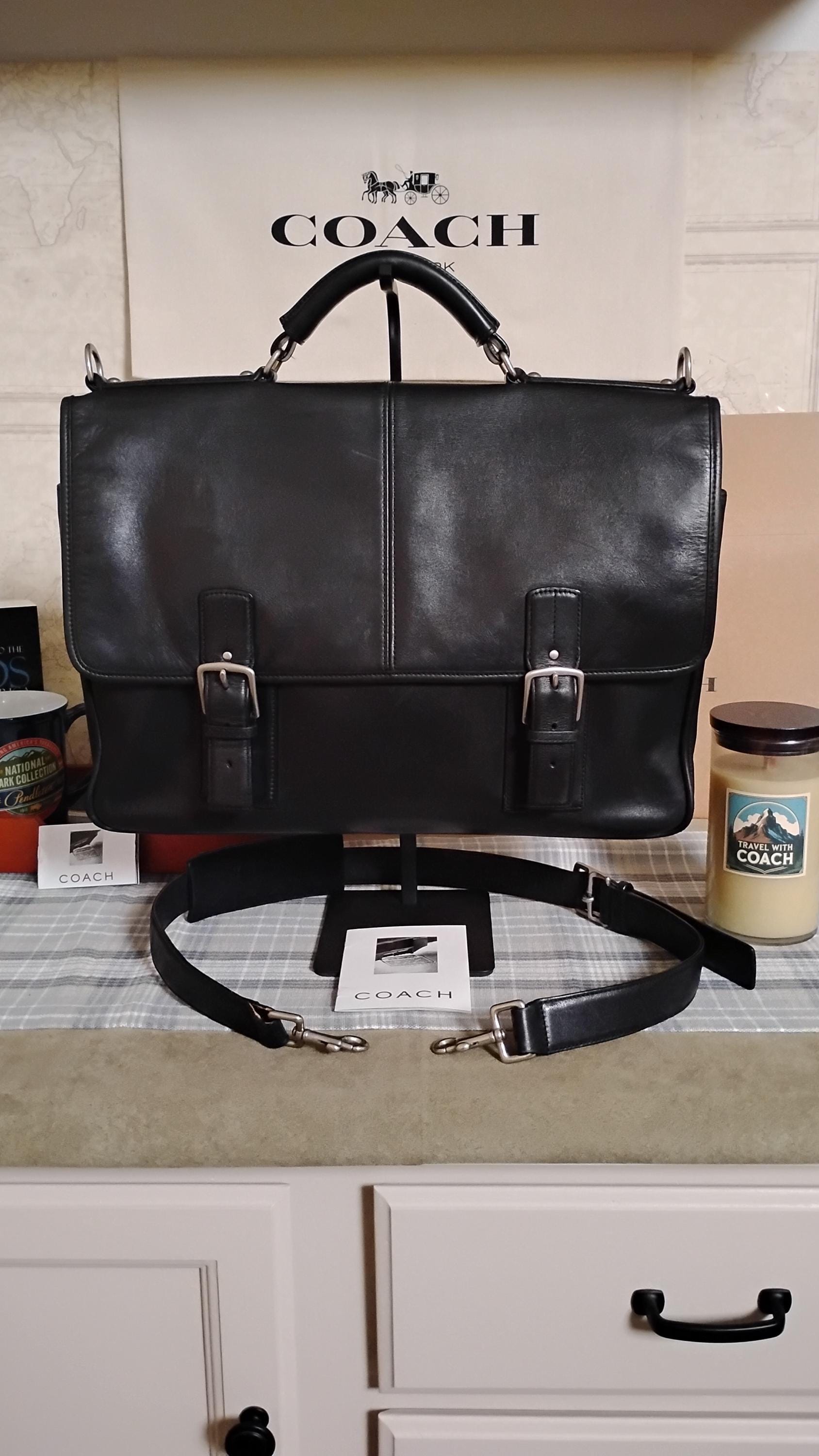 Vintage Coach Leather Briefcase - Etsy