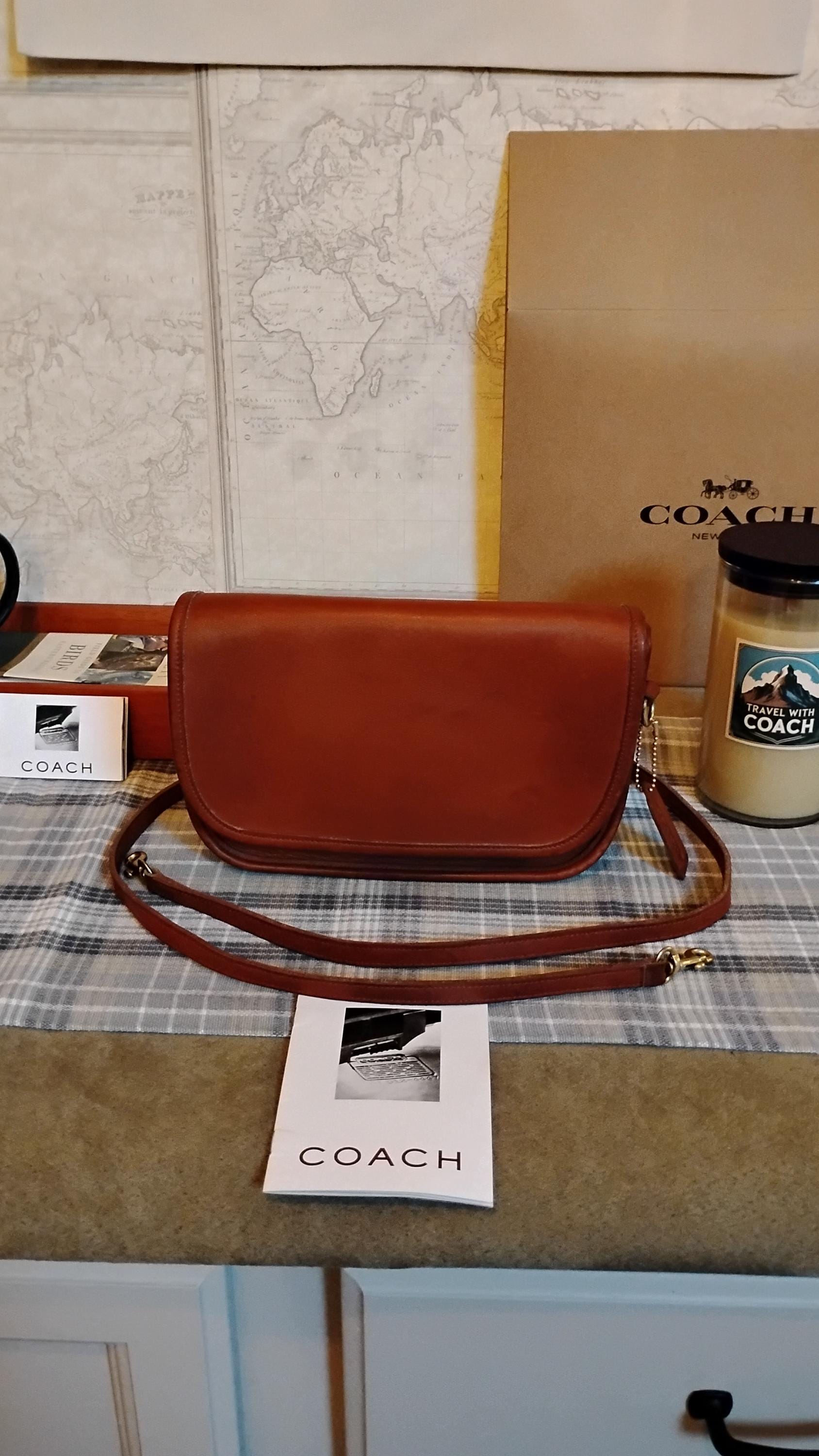 Coach Vintage Brown Shoulder Bag - Etsy