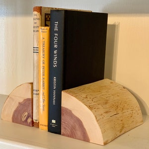 Handmade Real Wood Cedar Bookends image 8