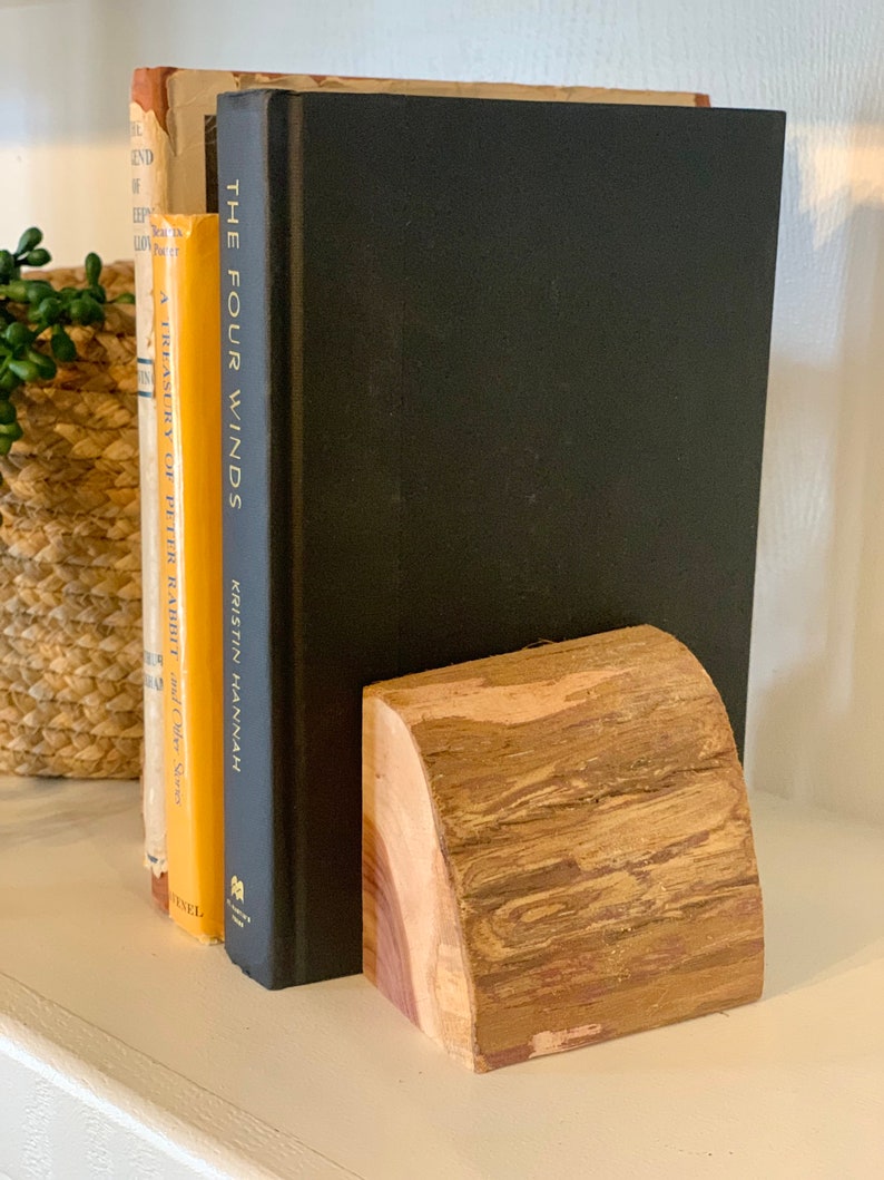 Handmade Real Wood Cedar Bookends image 7