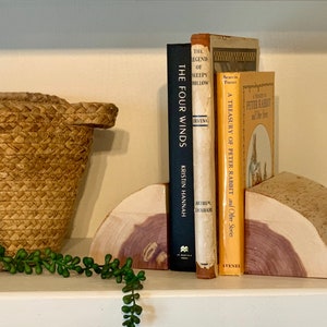 Handmade Real Wood Cedar Bookends image 4