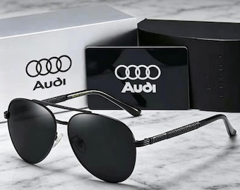 New Audi Men Polarized Photochromic Sunglasses, High-Definition UV400 Outdoor Fishing Cycling Driving Sports Glasses, Anti-Glare Sun Shades
