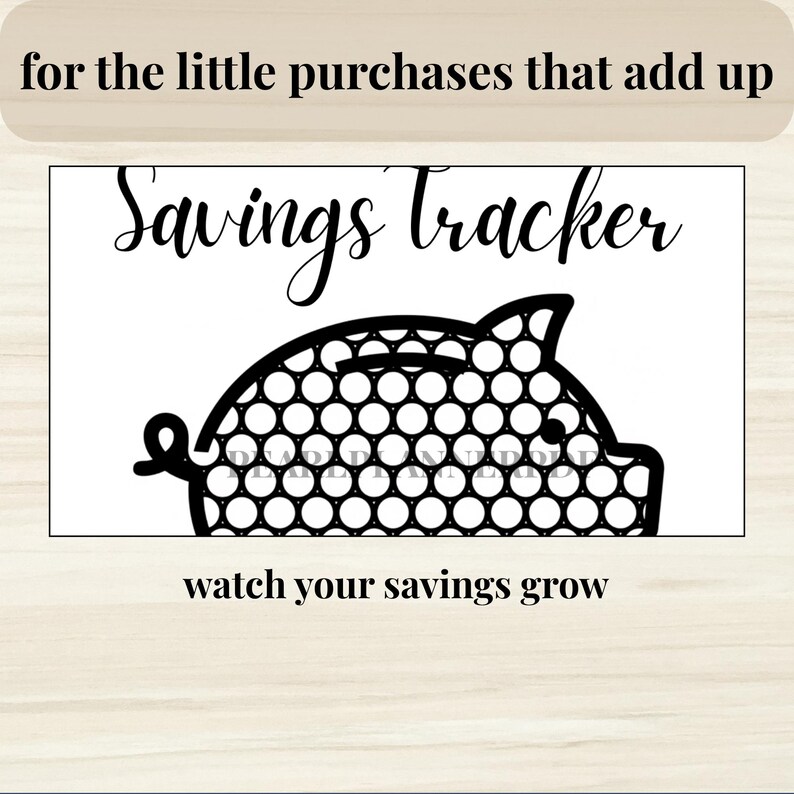 Savings Challenge - PRINTABLE Color in Savings Tracker - Piggy Bank ...