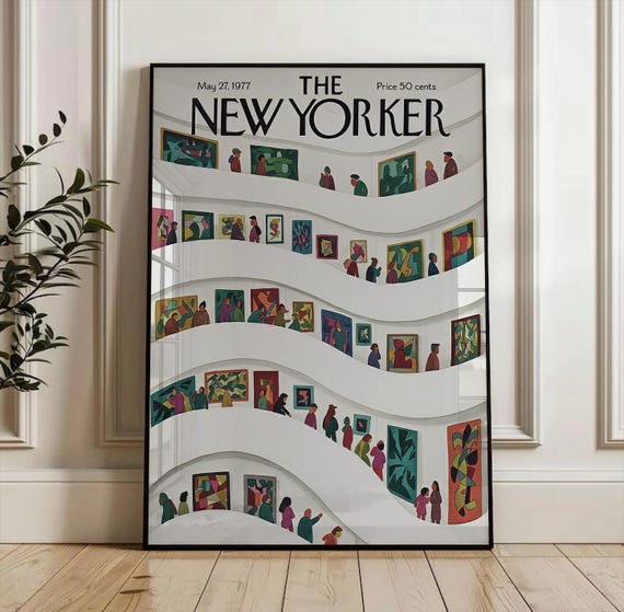 Vintage Magazine Cover Art Poster – Museum Gallery Style Wall Art, Digital Download