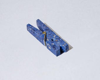Decorative gemstone Laundry Clip - Dumortierite Blue