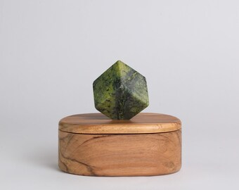 Oval Jewel box - Serpentine
