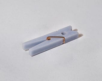 Decorative gemstone Laundry Clip - Celeste Blue