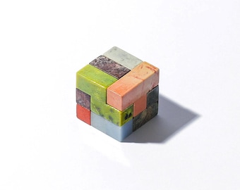 Gemstone Soma Cube Puzzle