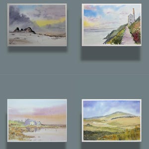Landscape Watercolour Card - Multipack - Message Seller if you want a different combination