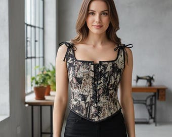 Corset Top Claret Bustier Outerwear, Waist Trainer