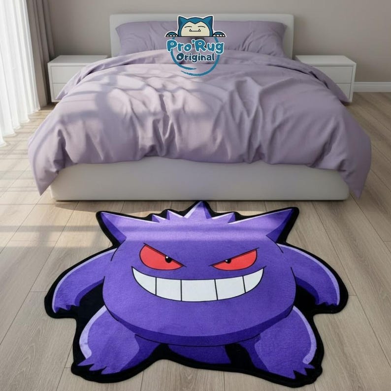 Gengar Pokémon Purple Gaming Rug - Etsy
