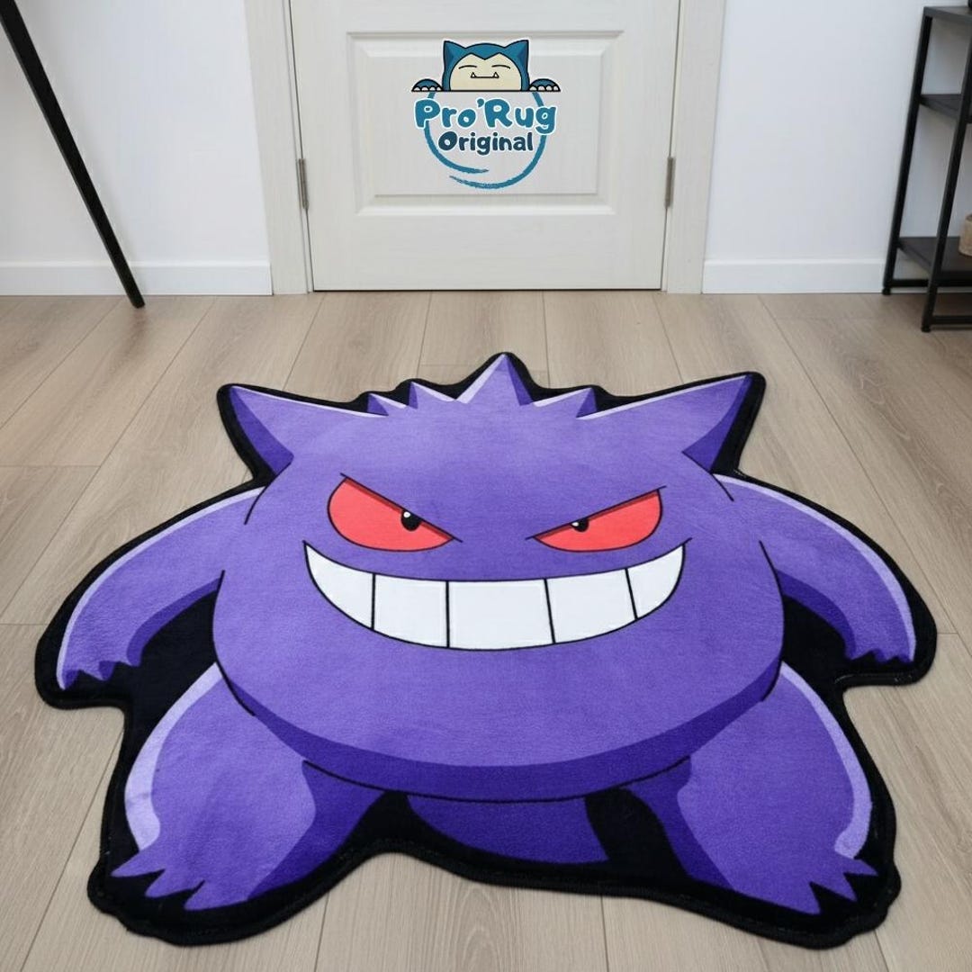 Gengear Rug Gengar Pokémon Purple Gaming Rug - Etsy