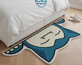 Snorlax Plush Area Rug - Kawaii Bedroom & Gaming Room Decor