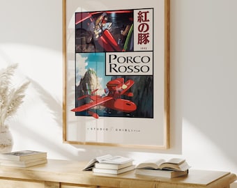 Porco Rosso Print, Studio Ghibli Poster
