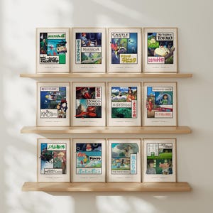 Studio Ghibli Posters, Set of 12, Directed by Hayao Miyazaki image 1