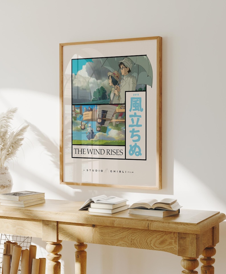 Der Wind erhebt sich Print, Studio Ghibli Poster Bild 1