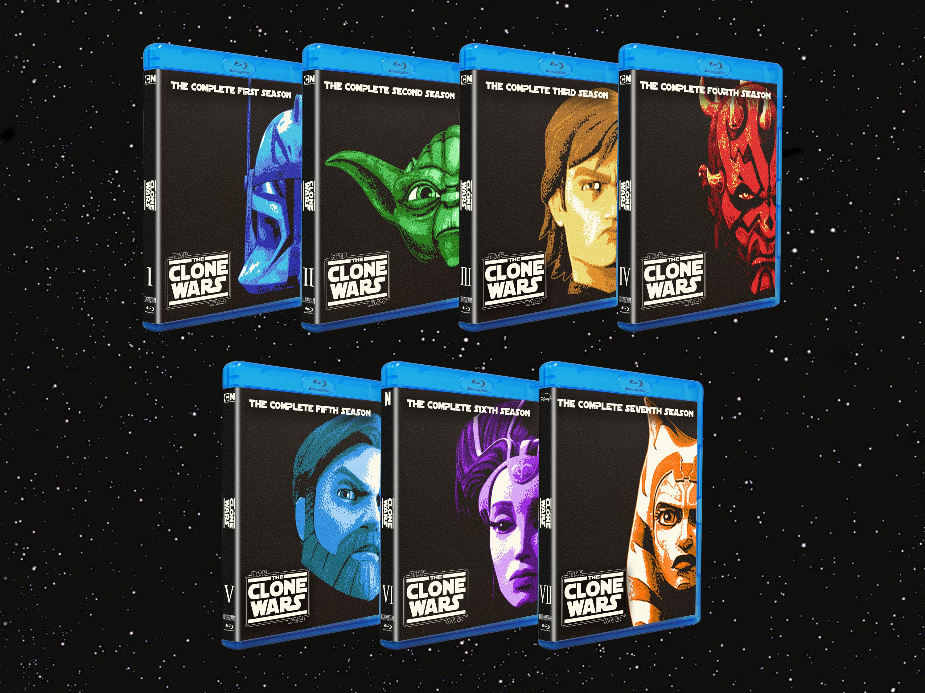 Star Wars: the Clone Wars TV Series Custom Replacement Blu-ray