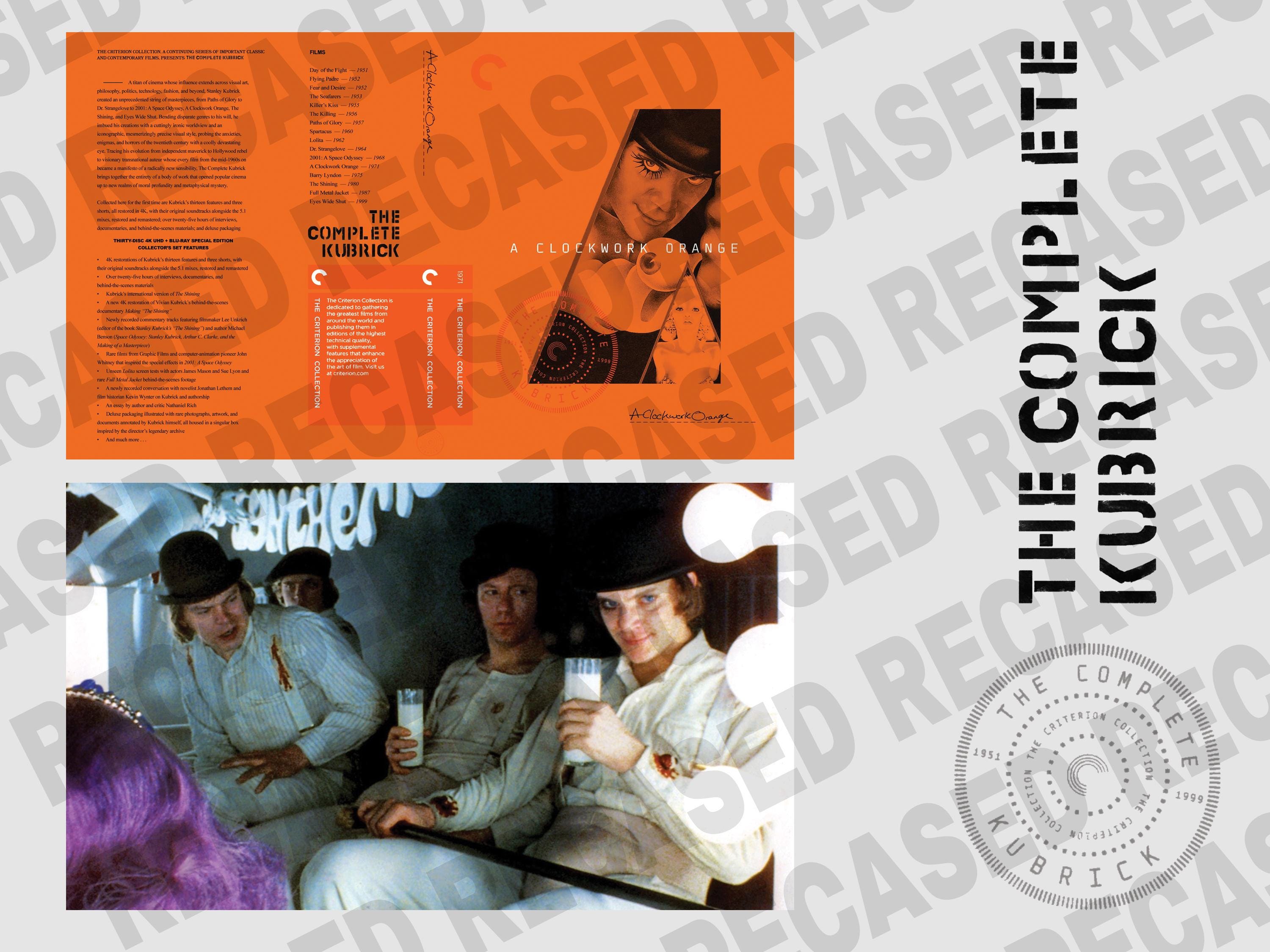 The Complete Kubrick Criterion Individual Films Custom Replacement