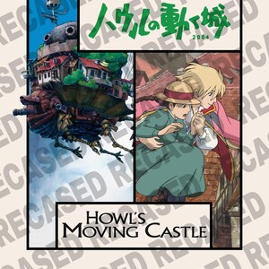 Impresión de El castillo ambulante, póster de Studio Ghibli imagen 3
