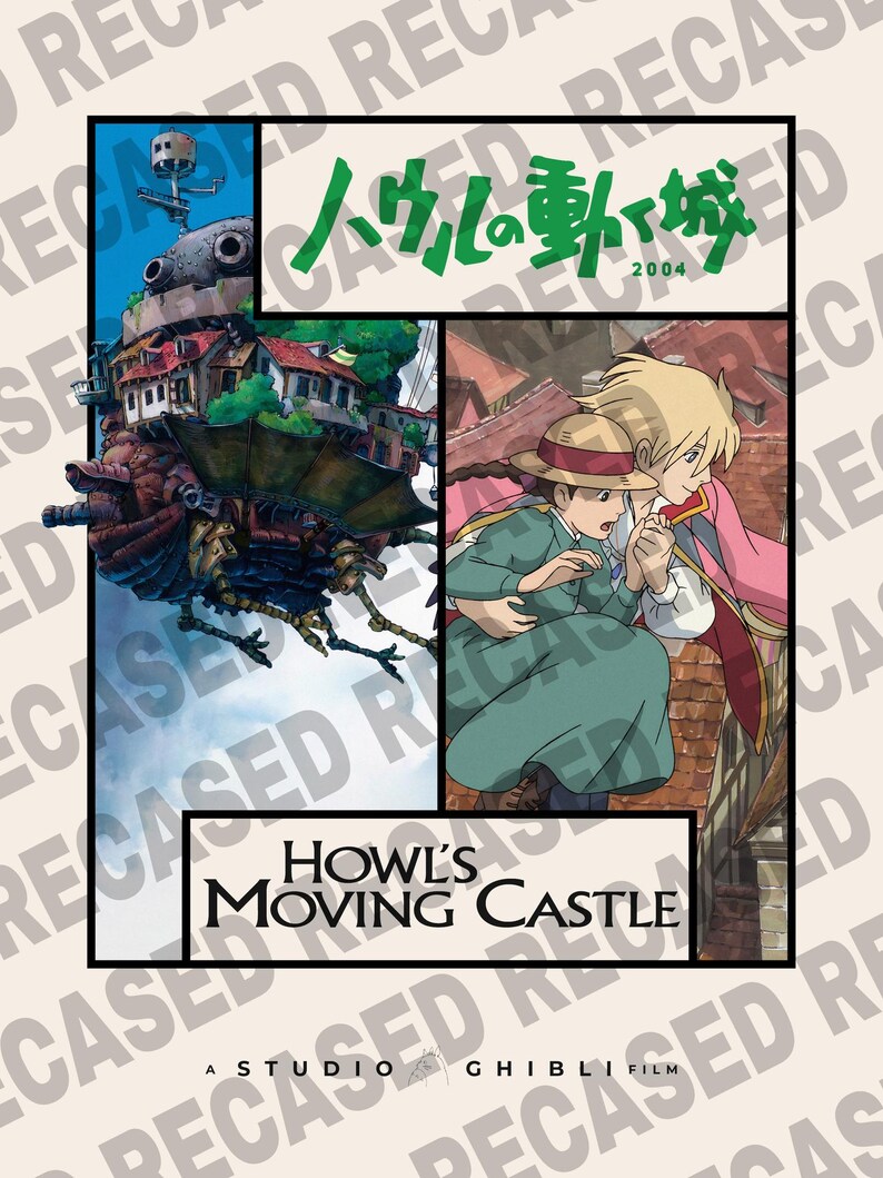 Impresión de El castillo ambulante, póster de Studio Ghibli imagen 3
