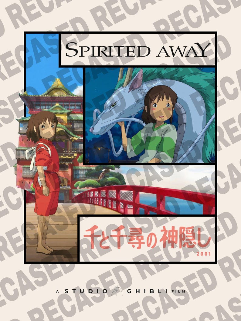 Studio Ghibli-posters, set om 4, Howl's, Kiki's, Totoro, Spirited Away bild 6