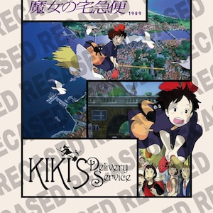 Studio Ghibli-posters, set om 4, Howl's, Kiki's, Totoro, Spirited Away bild 4