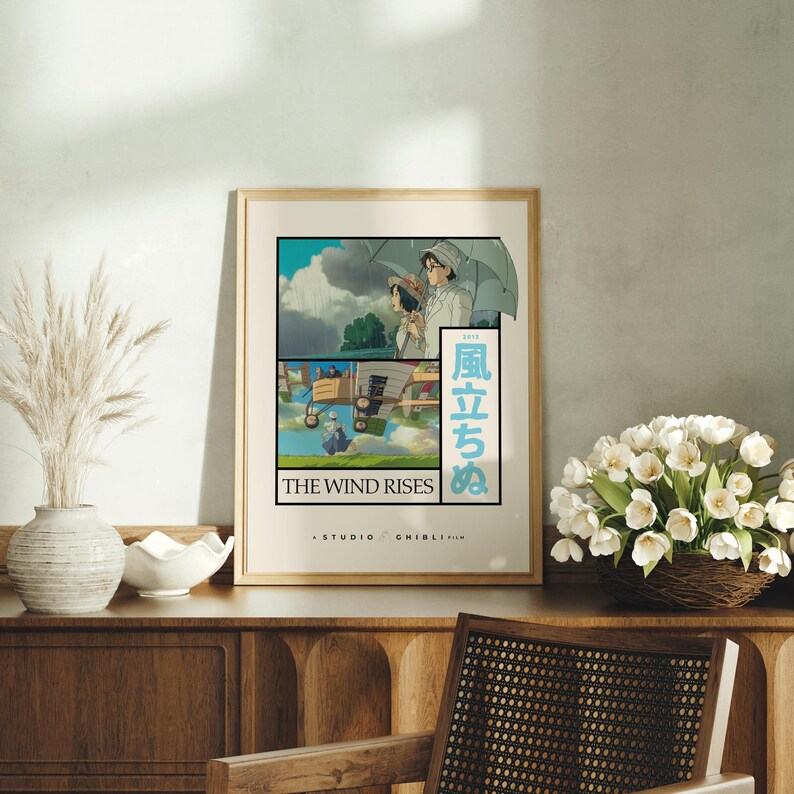 Der Wind erhebt sich Print, Studio Ghibli Poster Bild 2