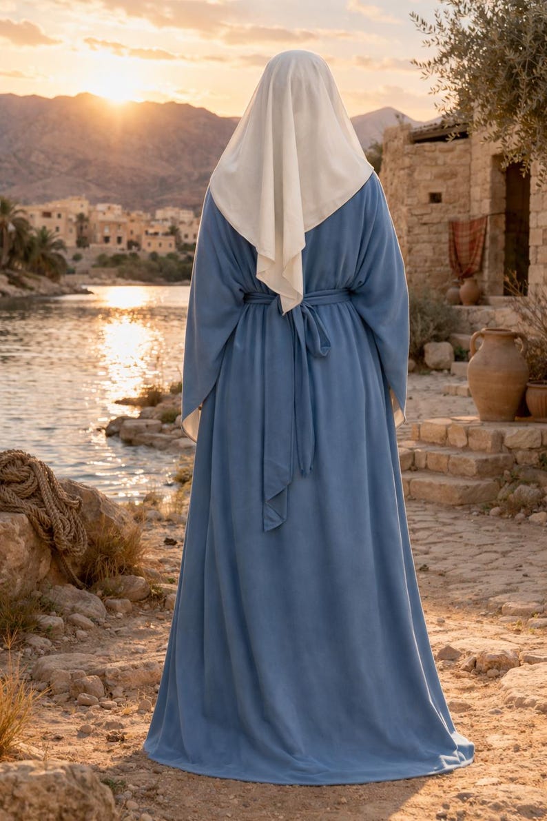 Biblical Inspired Women's Robe Dress | Modest Mary Costume, Medieval ...