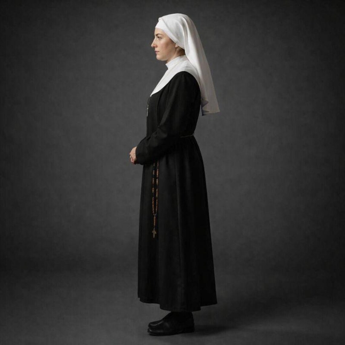 Religious Roles By Dress Women's Nun Dress - Custom Black Clergy Cassock, Religious Garment - Etsy