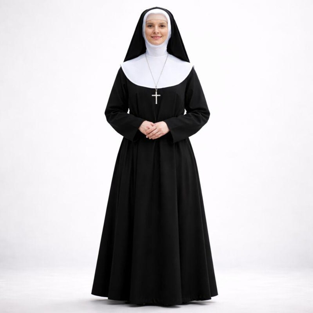 Traditional Black Clergy Cassock – Roman Church Liturgical Robe for ...