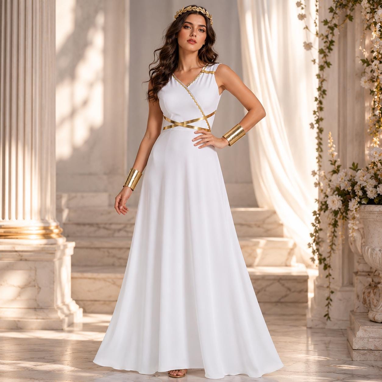 grecian style homecoming dress Pleats cat:Tops