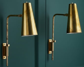 Handcrafted Brass Cylinder Wall Sconce – Modern Minimalist Lighting