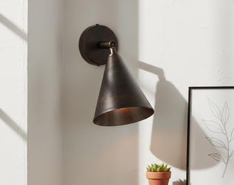 Handcrafted Brass Cylinder Wall Sconce – Modern Minimalist Lighting