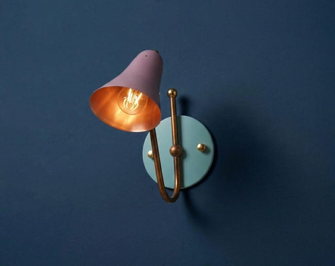 Handcrafted Brass Wall Light Contemporary Gold Sconce - Luxury Interior Lighting - Professional Wall Mounted Lamp