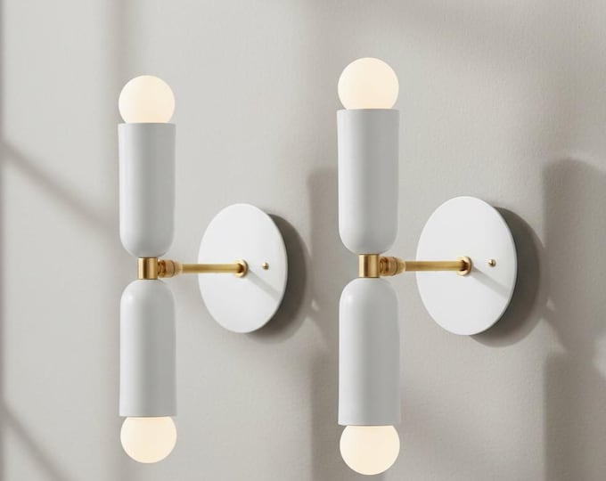 Handcrafted Brass Cylinder Wall Sconce – Modern Minimalist Lighting