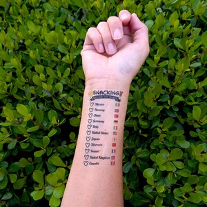 Snacking Around the World Tattoo - EPCOT World Showcase Checklist Passport image 2