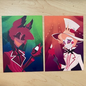 Alastor and Lucifer Showtime Prints - Hazbin Hotel Inspired