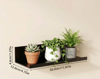 Mensola da parete galleggiante per bagno e cucina, organizer portaoggetti in alluminio senza foratura, scaffale moderno